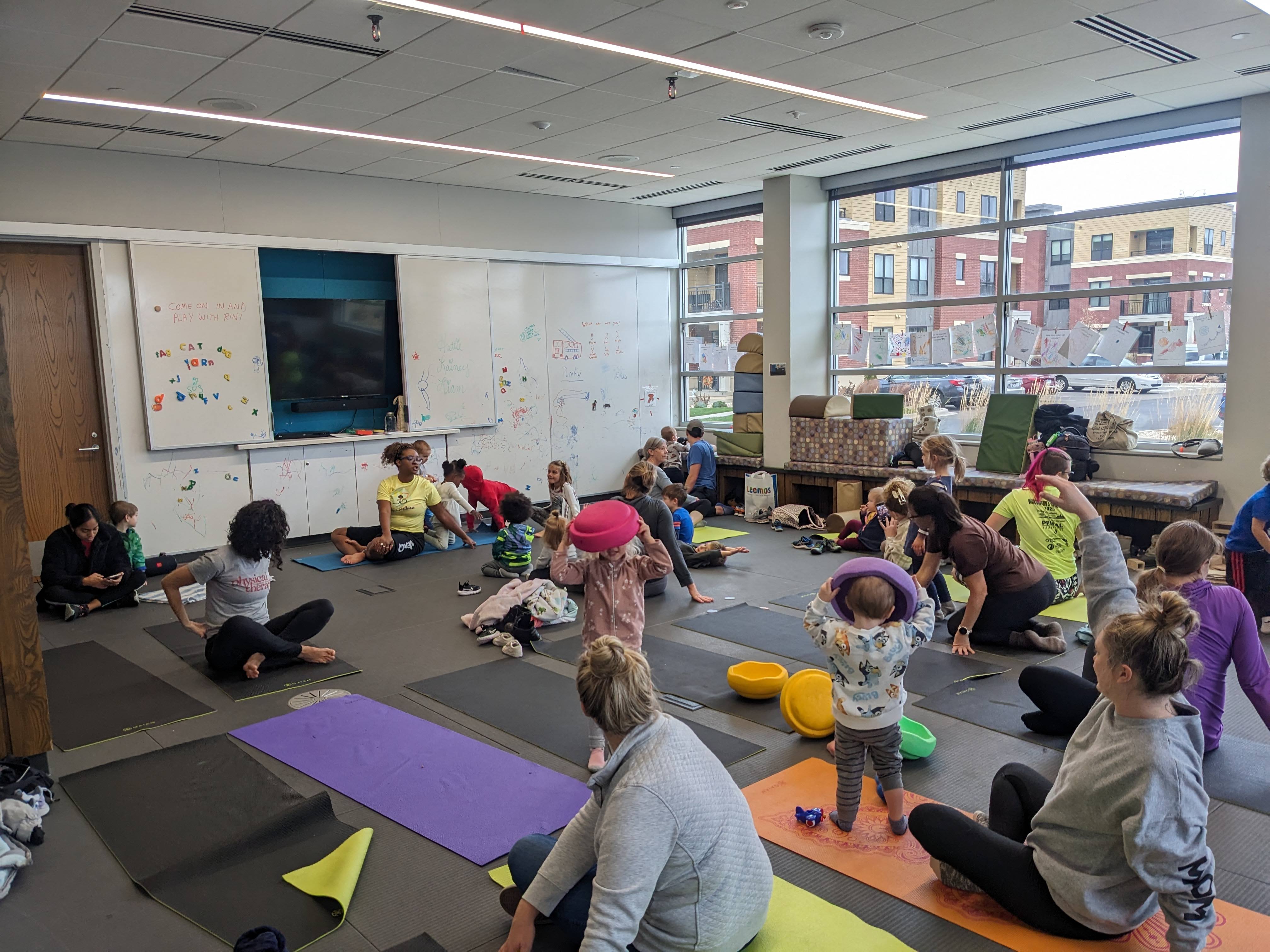 Koga Yoga led by Keena Atkinson of R'oujie Wellness at Pinney Library on Friday mornings