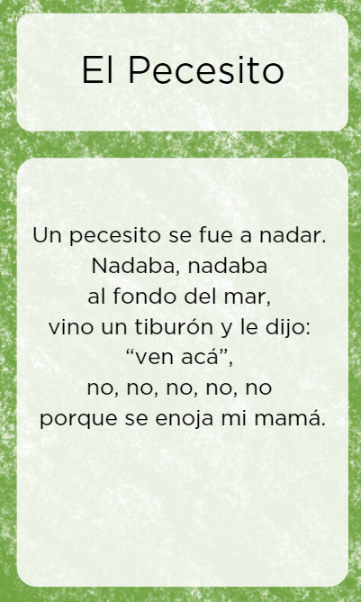 El Pecesito Spanish Baby Song Book