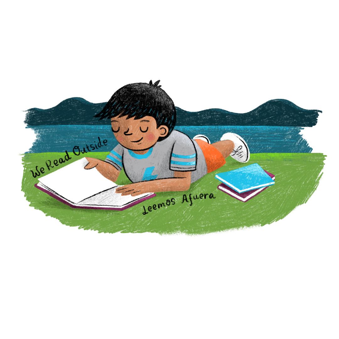 We Read Outside Color Image