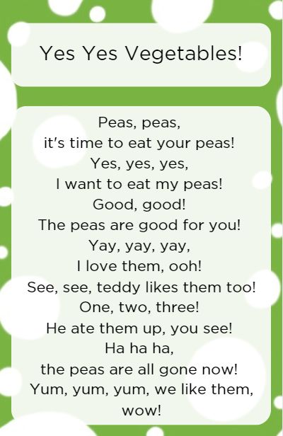 We Read to Babies and Toddlers: Yes, Yes Vegetables