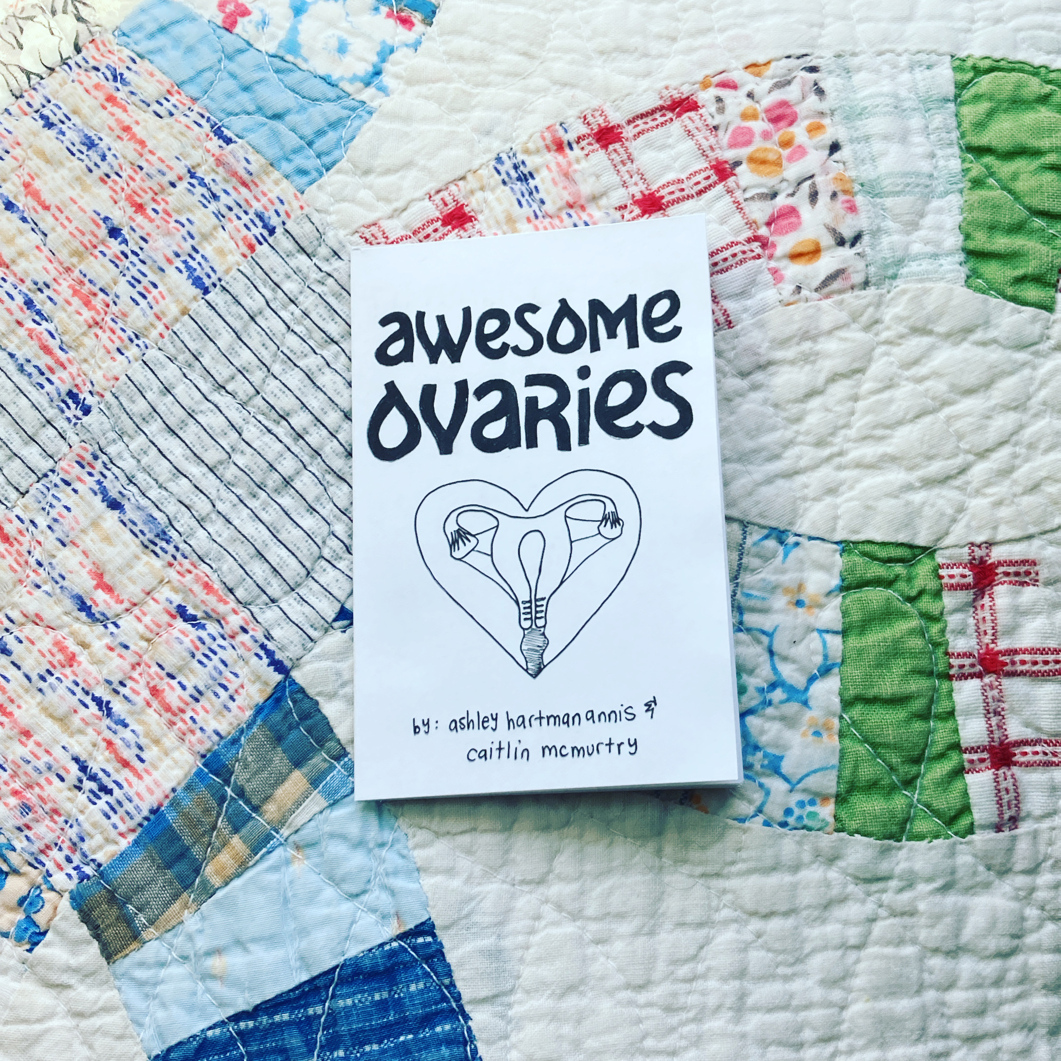 Awesome Ovaries zine created by artist Ashley hartman annis