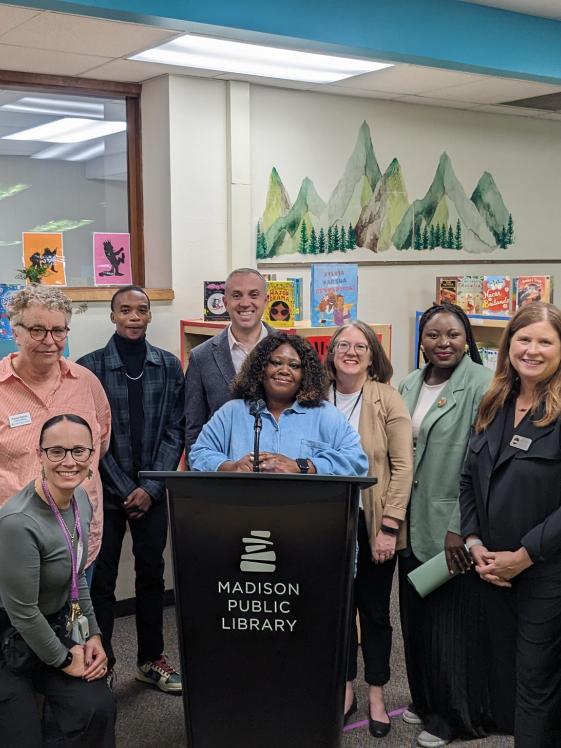 Flexible Facilities Grant announcement for the Imagination Center at Reindahl Park in October 2024
