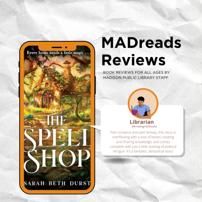 MADreads Reviews are written by Madison Public Library staff members and highlight what we're reading and reviewing