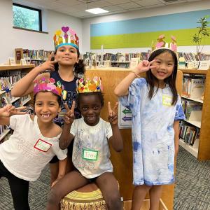 kids at hawthorne library