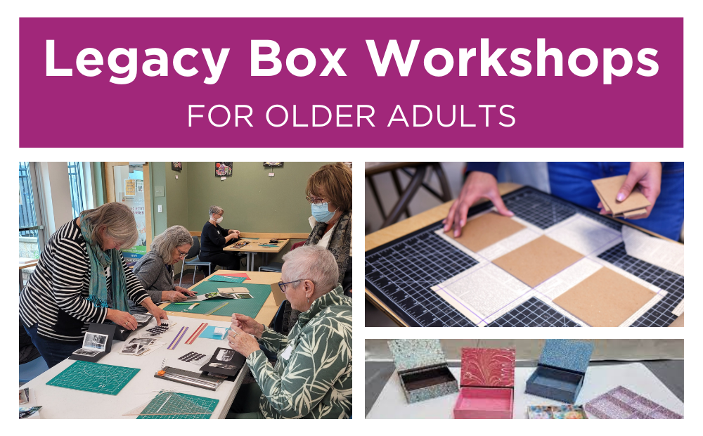 Legacy Box workshops for older adults at Pinney Library led by Angela Johnson December 2023