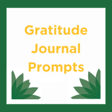 Live Well @ Your Library Gratitude Journal Prompts