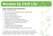 Chef Lily Tuna Melt recipe thumbnail