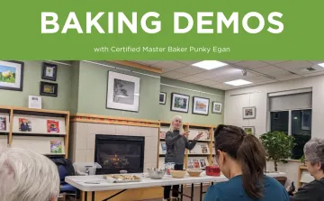Baking Demos with Punky Egan Fall 2023.png Learn to bake with demos from local baker Punky Egan