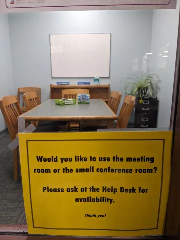 Study Room Sign at Hawthorne Library.jpg Study Room Sign at Hawthorne Library