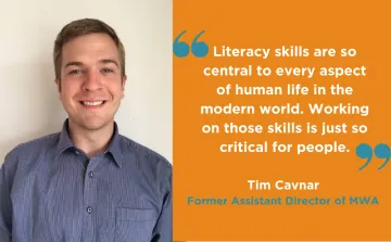 Tim Cavnar Graphic.png Tim Cavnar shares his experience with the Madison Writing Assistance program