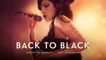 Back to Black movie poster with Marisa Abela as Amy Winehouse