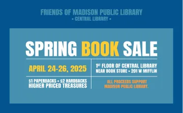 Friends of Madison Public Library Spring Book Sale 2025