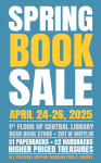 Central Library Friends Spring Book Sale April 24th-26th